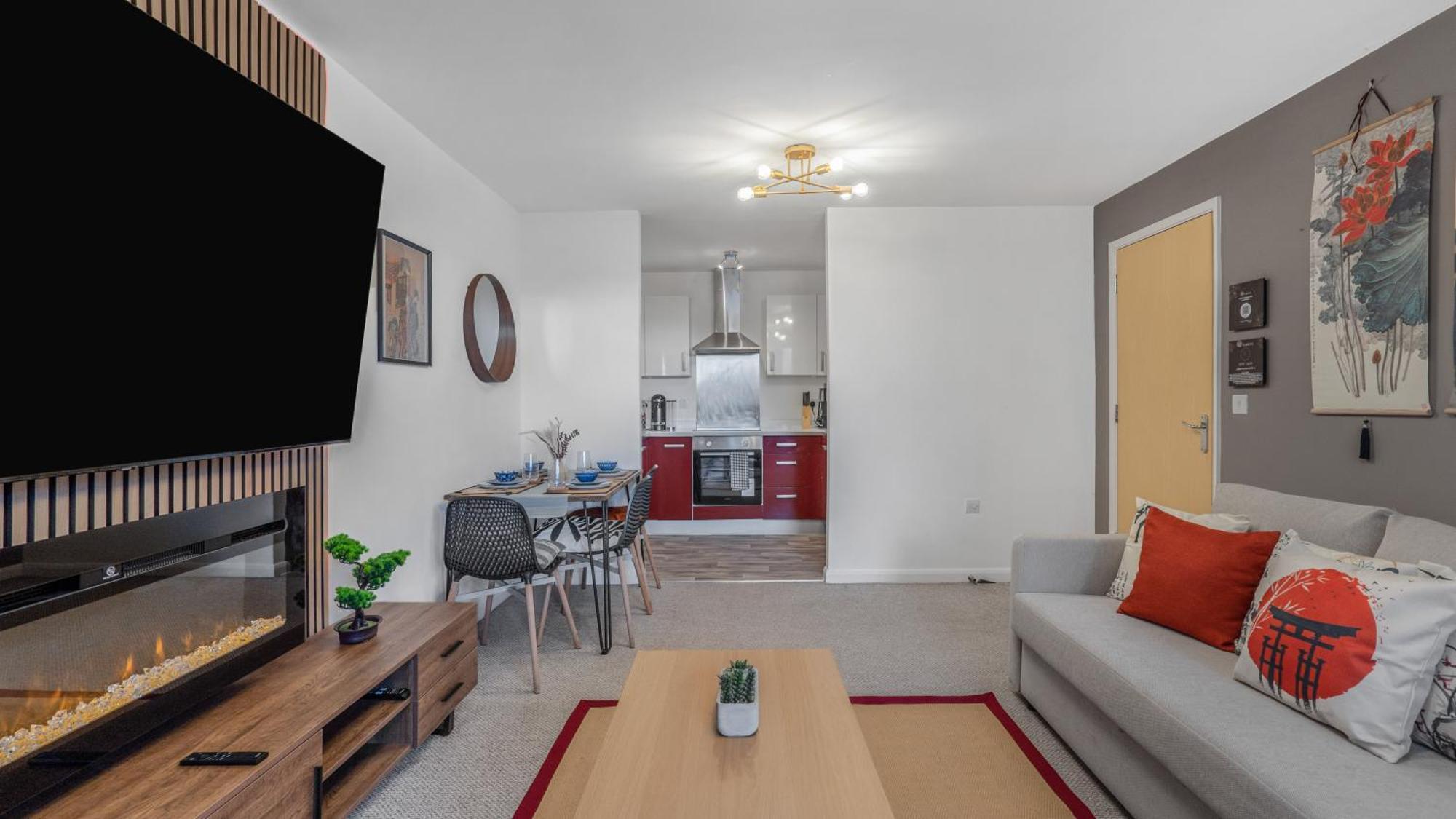 Japanese Suite 2Bed 2Bath, Free Park, Netfix, 75 Inch Tv, Games - City Centre- Maihom Μπέρμιγχαμ Εξωτερικό φωτογραφία